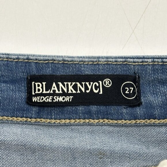 Blank NYC Wedge Short Women's Size 27 Stretch Cut-Off Distressed Jean Shorts NWT - Picture 7 of 8